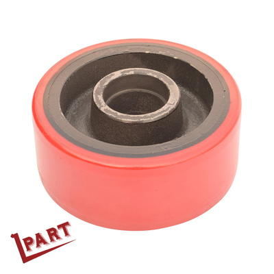 Ruota di equilibrio del poliuretano di colore rosso della ruota motrice del carrello elevatore 150x60x47mm