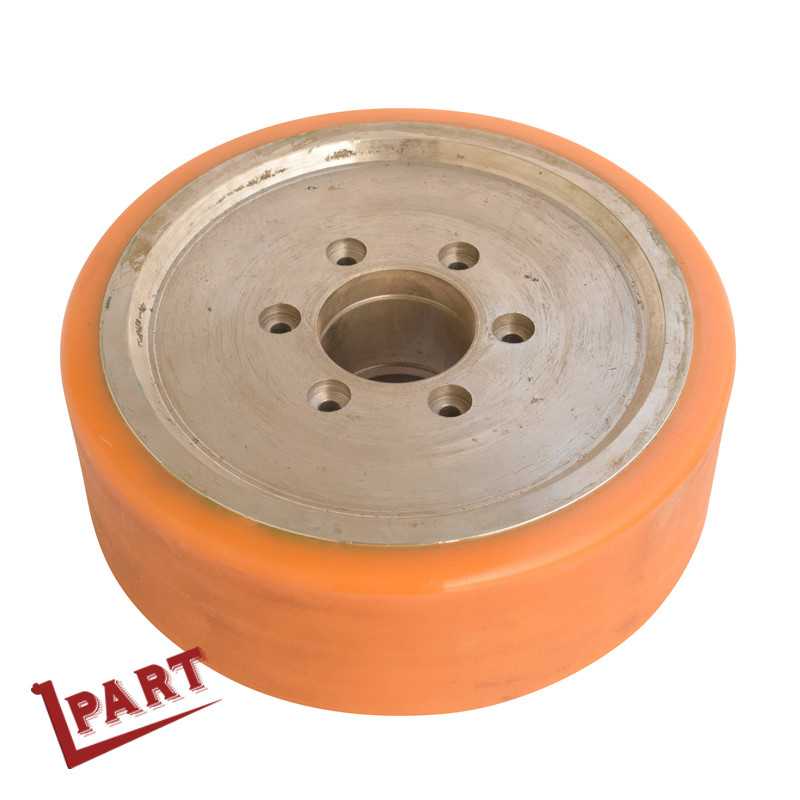 Ruota motrice del carrello elevatore del carico elettrico del poliuretano per l'identificazione 68mm di Jack OD 285mm del pallet